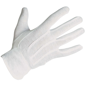 Перчатки белые нейлоновые шитые ар. 54