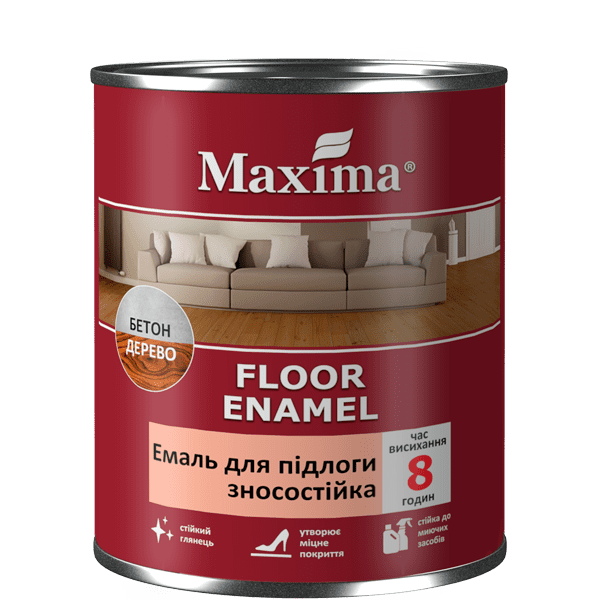 Емаль для підлоги зносостійка Maxima 0.7 кг