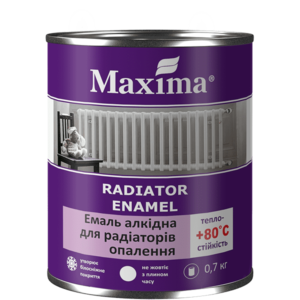 Емаль для радіаторів опалення Maxima 0.7кг
