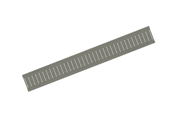 Решетка водоприемная Basic РВ-10.14.100 штампованная, нержавеющая сталь, 2090-Б