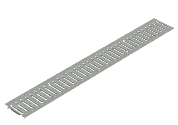 Решетка водоприемная Basic РВ-10.14.100 штампованная нержавеющая сталь 2090