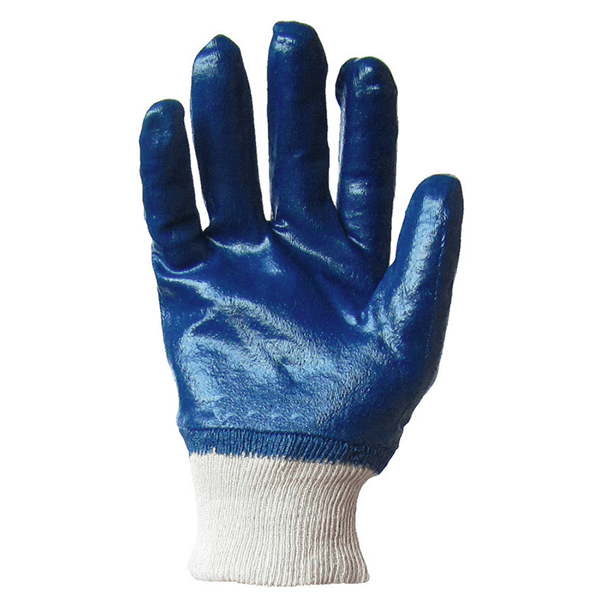 Перчатки  нитрил синие с резинкой  ар. 39