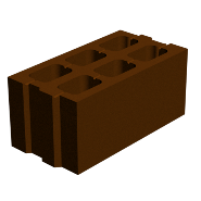 Блок  бетонный М-75 (390х190х190)