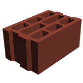 Блок  бетонный М-75 (396х250х190)
