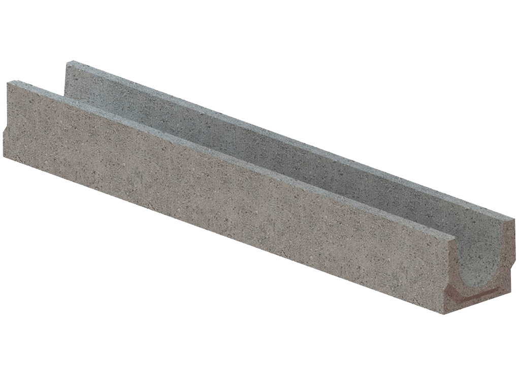 Лоток водоотводный бетонный BetoMax Basic DN100 H130
