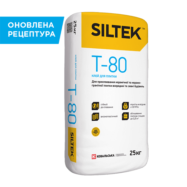 Клей для плитки SILTEK Т-80 25 кг