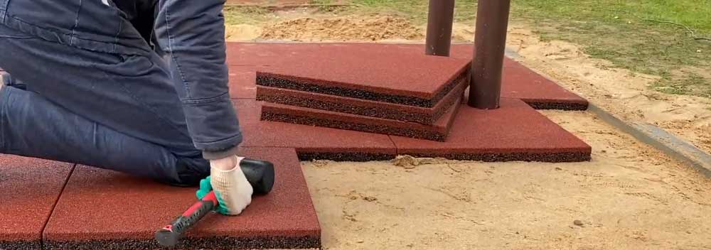 Чим замостити подвір&rsquo;я - гумова плитка