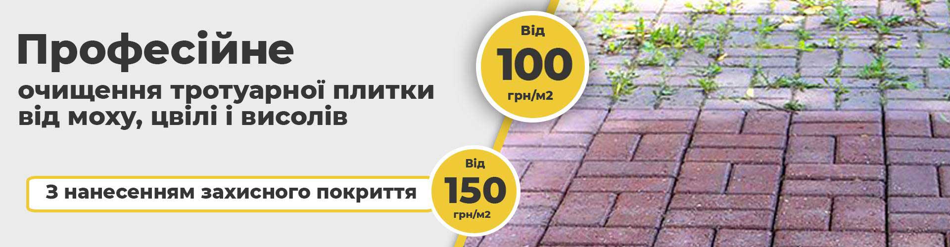 Чищення тротуарної плитки