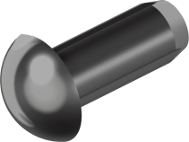Штифт (заклёпка) цилиндрический с полукруглой головкой