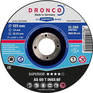 Диск відрізний для нержавійної сталі (Dronco)