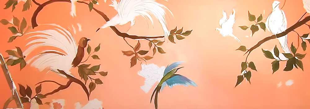 Художній розпис стін на приклади