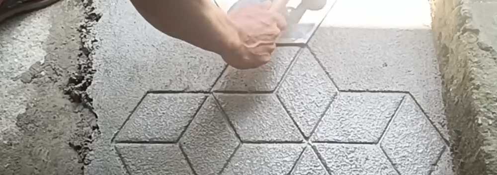 Імітація бруківки з бетону