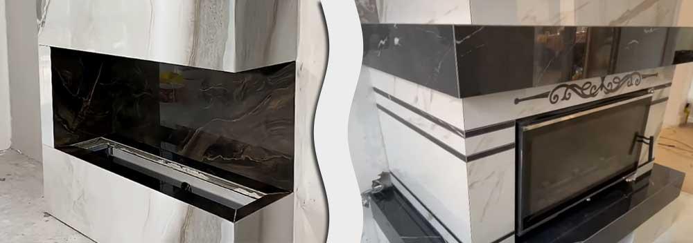 Вироби з керамограніту - каміни