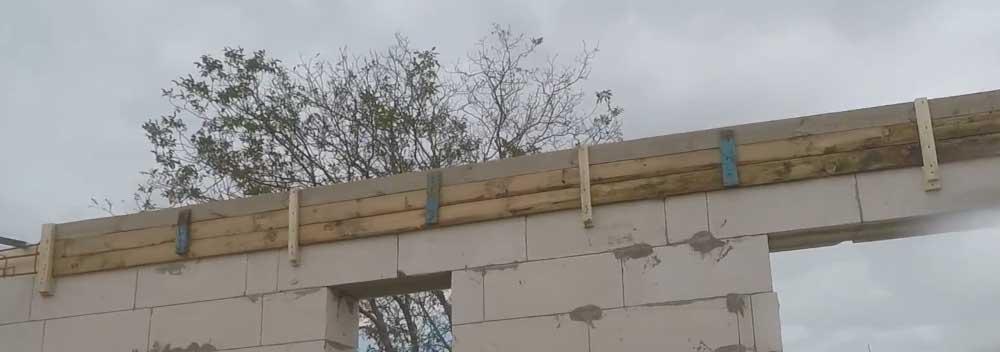 Як зробити армопояс на газобетоні