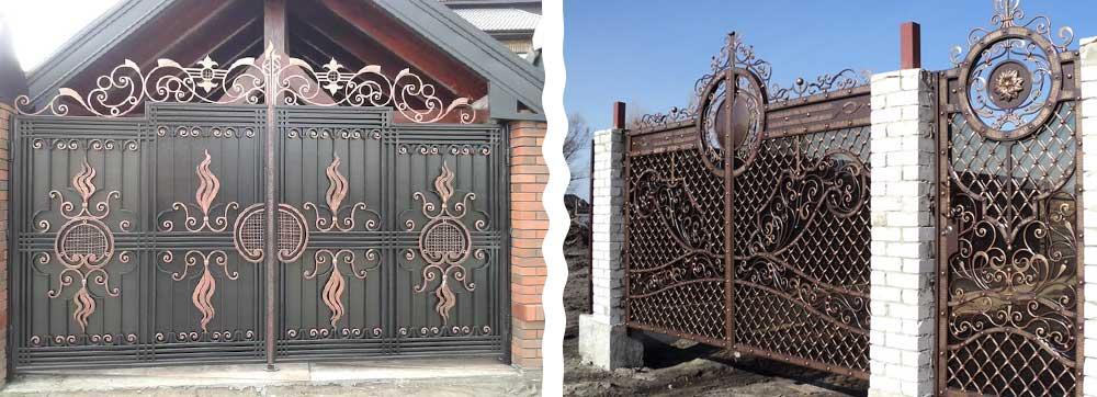 Ковані ворота фото