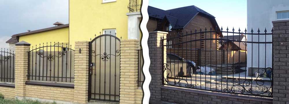 Ковані паркани фото
