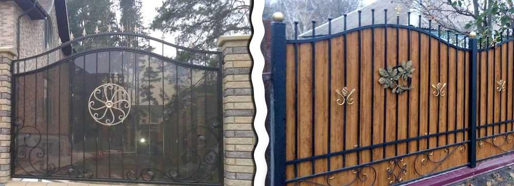Ковані паркани фото
