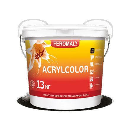 Профессиональная интерьерная акриловая краска ACRYLCOLOR FEROMAL 30 Acrylcolor База А
