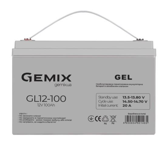 Гелевая аккумуляторная батарея Gemix GL12-100