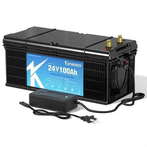 Акумулятор для ДБЖ Kepworth LiFePO4 24V/100AH 2400W*h (KW-24-100)