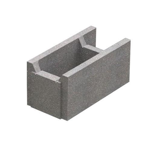 Блок несъемной опалубки бетонный малый (510х250х235)