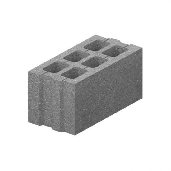 Блок  стеновой бетонный (390х190х190) М-75 ЗМ