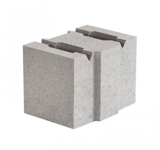 Блок бетонный стеновой CБ-ПР-Ц-Р-130.190.188-М100-F50