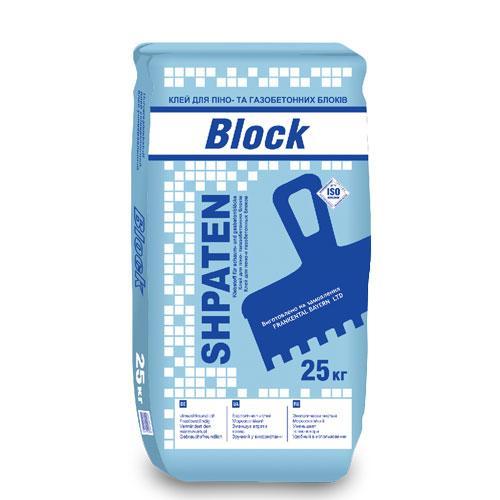 Клей для пено- и газобетонных блоков SHPATEN BLOCK