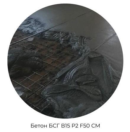 Дрібнозернистий бетон БСГ В15 Р2 F50 СМ ДЗ
