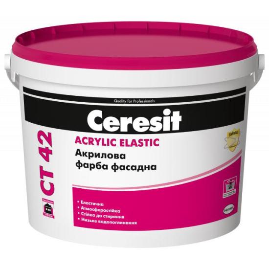 Акриловая фасадная краска Ceresit CT 42
