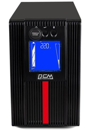 ДБЖ Powercom Macan MAC-1000 LCD IEC, 24В, 1000Вт