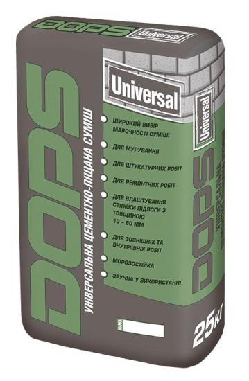 Универсальная цементно-песчаная смесь Dops Universal-100
