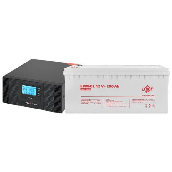 Комплект резервного питания LP (LogicPower) ИБП + гелевая батарея (UPS B1500 + АКБ GL 2400W)