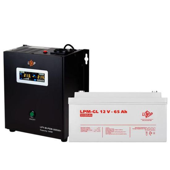 Комплект резервного живлення для котла LP (LogicPower) ДБЖ + гелева батарея (UPS W500VA + АКБ GL 900W)