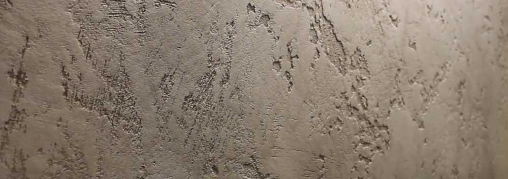 Нанесення штукатурки травертин, приклади