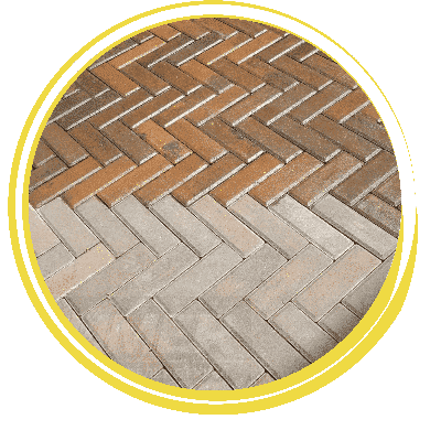 Обробка плитки тротуарною Мокрим каменем
