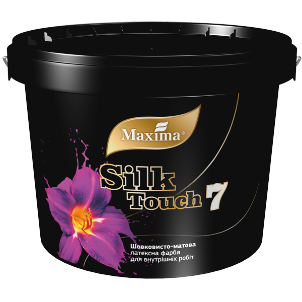 Шелковисто-матовая латексная краска для внутренних работ «Silk Touch 7» Maxima база TR 3 кг