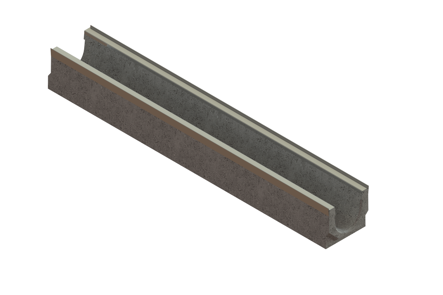 Лоток бетонный с усиливающей насадкой BetoMax Basic DN100 H132 каскад