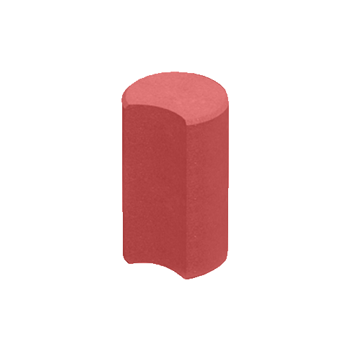 Столбик фигурный круглый 67х80 Красный
