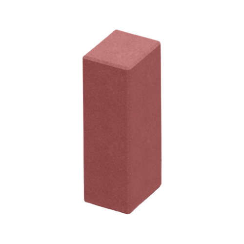 Столбик фигурный квадратный 100x80мм Красный